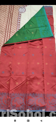 Half silk monipuri motive sharee for sale